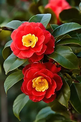 Камелии : Camellia Winter's Rose (Ackerman Hybrid)— Камелия Winter's Rose  (Акермановский гибрид)