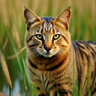Камышовый кот 🐀🐈🐱😺🍂 дикий степной…» — создано в Шедевруме