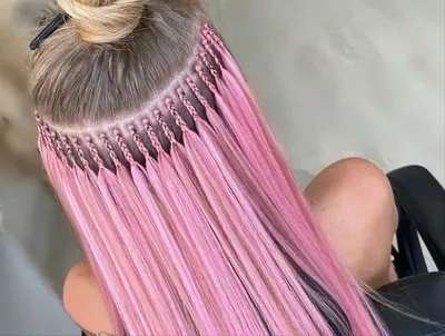 Канекалон цветной для плетения кос 200 см. D.Pink