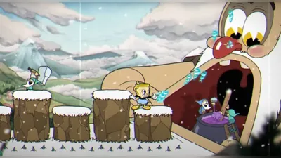 Cuphead: The Delicious Last Course - как пройти босса Великан Мрачногор