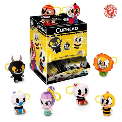 Случайный мягкий брелок Cuphead (Капхед) Funko Mystery Minis Plushies 8 cm  | AliExpress