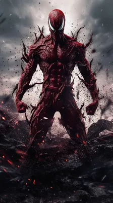 Image of marvel's carnage character on Craiyon