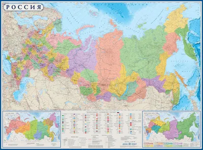 Карта России на английском | Карта, География мира, География для детей