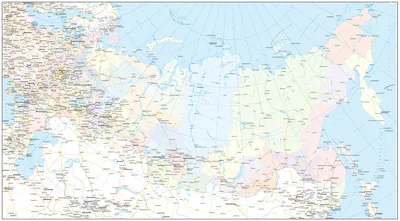 Карта России с присоединенными территориями, настенная.  Политико-административная, ламинированная, 1,6 х 1,2м. | Не указано -  купить с доставкой по выгодным ценам в интернет-магазине OZON (879919253)