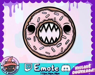 Donut Twitch Sub Badges - TGS Twitch Stream Packages | Animations | Emotes  | Sub Badges | Stingers