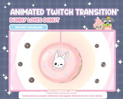 Animated Donut Emote for Twitch Raining Doughnut Emote - Etsy