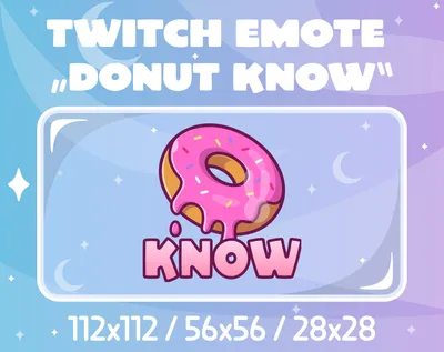 Twitch emote: Big donut – Custom emotes and badges for Streamers