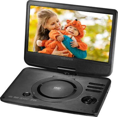 Insignia™ 10\" Portable DVD Player with Swivel Screen Black NS-P10DVD20 -  Best Buy