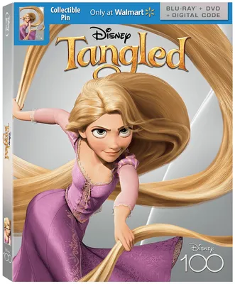 Tangled - Disney100 Edition Walmart Exclusive (Blu-ray + DVD + Digital  Code) - Walmart.com