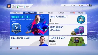 FIFA 19 Ultimate Team Single Player Modes