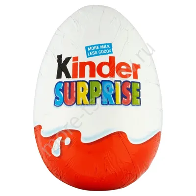 Яйцо шоколадное KINDER Surprise из молочного шоколада с игрушкой – купить  онлайн, каталог товаров с ценами интернет-магазина Лента | Москва,  Санкт-Петербург, Россия