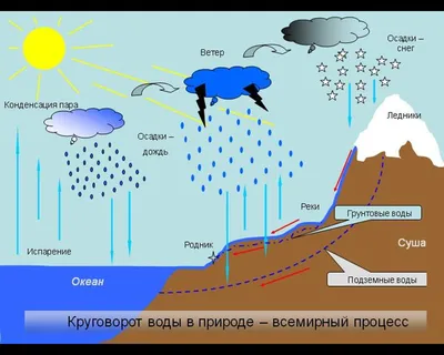 Наглядно-познавательное пособие «Круговорот воды в природе» в группе  старшего возраста (1 фото). Воспитателям детских садов, школьным учителям и  педагогам - Маам.ру