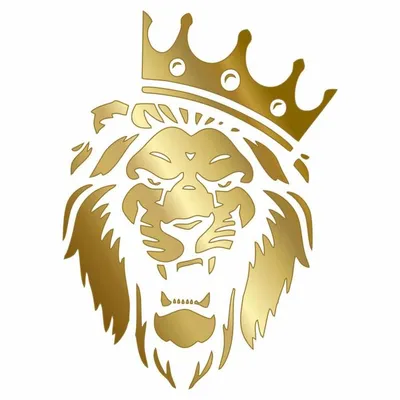 Наклейка \"Лев в короне\", золото, плоттер, 40 х 30 см (7455435) - Купить по  цене от 509.00 руб. | Интернет магазин SIMA-LAND.RU