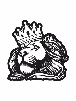 Лев С Короной — стоковая векторная графика и другие изображения на тему  Корона - головной убор - Корона - головной убор, Лев, Талисман - iStock