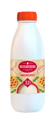 Молоко «Простоквашино» отборное пастеризованное 3,4-4,5% 930 мл —  калорийность, состав, срок годности