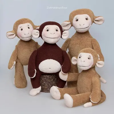 Мультяшная обезьянка с бананом - 53 фото