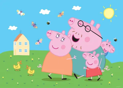Peppa Pig Series Poster | Peppa pig background, Pig wallpaper, Peppa pig  house