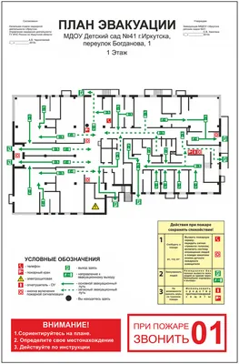 Требования к планам эвакуации - Компания \"Огнеборец\"