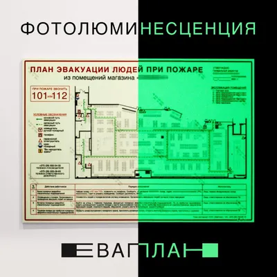 План эвакуации 400х600 мм | Процвет