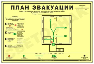 Плакат «План эвакуации»