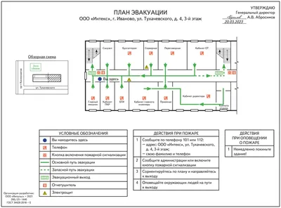 Распечатать план эвакуации на фотолюминесцентной пленке | Giprint.RU
