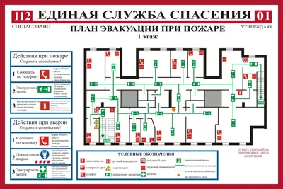 План эвакуации в рамке - Evaplan.by