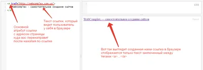 HTML ссылки, якоря и якорные ссылки