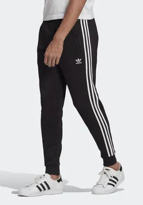 adidas Originals Trainingsanzug mit Galonstreifen in schwarz/ weiss