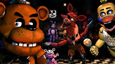 Набор Фигурок Аниматроник 5 героев (Five Nights at Freddy's - FNAF) Фнаф 5  ночей с Фреди - купить с доставкой по выгодным ценам в интернет-магазине  OZON (1266024608)