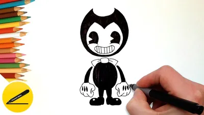 How to Draw Bendy (Bendy and the Ink Machine) - Как Нарисовать Бенди  поэтапно - YouTube