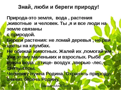 Берегите природу! — Пижанская районная детская библиотека