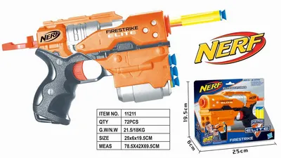 Nerf: Бластер N-Strike Элит Ринофайр — Nerf N-Strike Elite Rihno-fire 34276  / B1493 - купить по выгодной цене | Интернет-магазин «Vsetovary.kz»