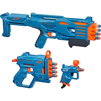 Набор бластеров Hasbro Nerf Elite 2.0 Stockpile Pack, с 10 стрелами, 3 шт.  (F5031) купить в Киеве, Украине | MAUDAU: цена, отзывы, характеристики