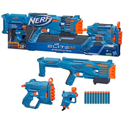 Бластер Нерф Элит Стронгарм Nerf Elite Strongarm - 2 шт. (набор игровой,  бластеры с мягкими пулями, револьвер нерф, пистолет) - купить с доставкой  по выгодным ценам в интернет-магазине OZON (794845470)