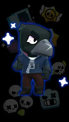 Brawl star - Crow | Звезда обои, Художественные постеры, Стрит-арт