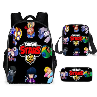 Bravo Stars Teenage Backpack for Boys Girls | Brawl Stars