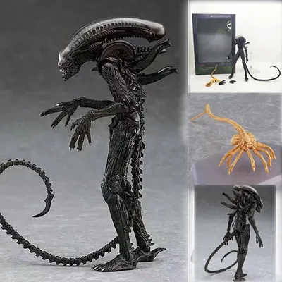 Фигурка Чужой воин ксеноморф коричневый Alien (подвижная, 22 см) - купить с  доставкой по выгодным ценам в интернет-магазине OZON (585909636)