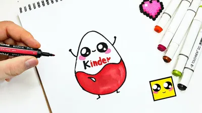 Идея для личного дневника ! KAWAII KINDER ! ПРОСТЫЕ РИСУНКИ ! Как нарисовать  sketchbook HOW TO DRAW - YouTube