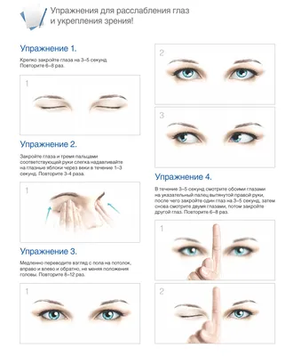 Упражнения для расслабления глаз и укрепления зрения - ОКОРИС. Уральский  центр глазного протезирования