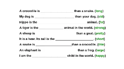 Степени сравнения прилагательных в английском | English Prime