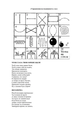 Упражнения для расслабления глаз и укрепления зрения - ОКОРИС. Уральский  центр глазного протезирования