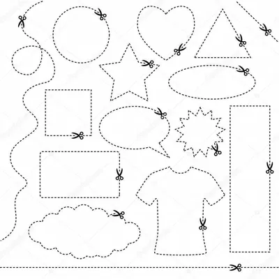 Как маме научить ребенка вырезать ножницами с помощью шаблонов —
