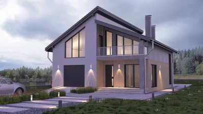 Большой красивый дом – проект и строительство 🏡 Двухэтажный белый дом –  1040 кв.м