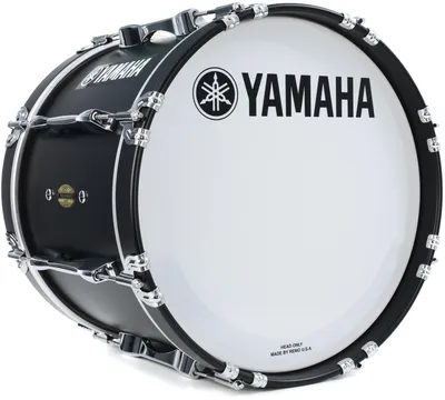 Yamaha 8300 Field-Corps Series 18 inch Marching Bass Drum - Black Forest |  Sweetwater