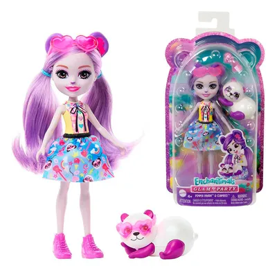 Enchantimals Purple Panda Puppe Rosa | Kidinn