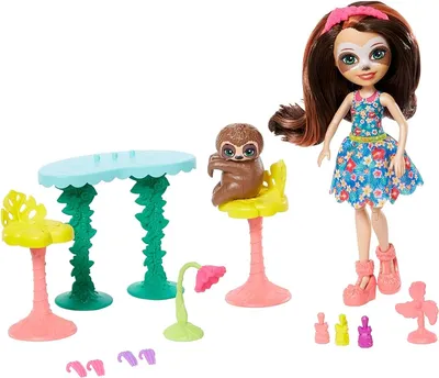 Enchantimals GFN54 - Themenpack Sela Sloth und Treebody Kleine Auszeit  Nagelstudio Puppen Spielset, Spielzeug ab 4 Jahren: Amazon.de: Spielzeug