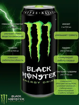 Monster Энергетический напиток Классический 12шт по 449 мл Monster Energy  26897659 купить в интернет-магазине Wildberries