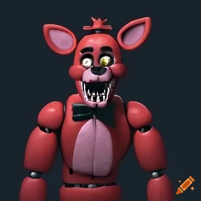 Realistic foxy fnaf on Craiyon