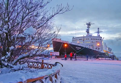 Взгляд города Мурманска Зима, Мурманск Редакционное Изображение -  изображение насчитывающей перемещение, зима: 144088055