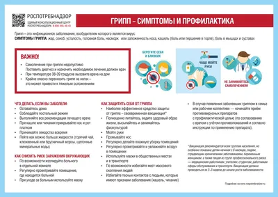 Профилактика гриппа, коронавирусной инфекции и ОРВИ